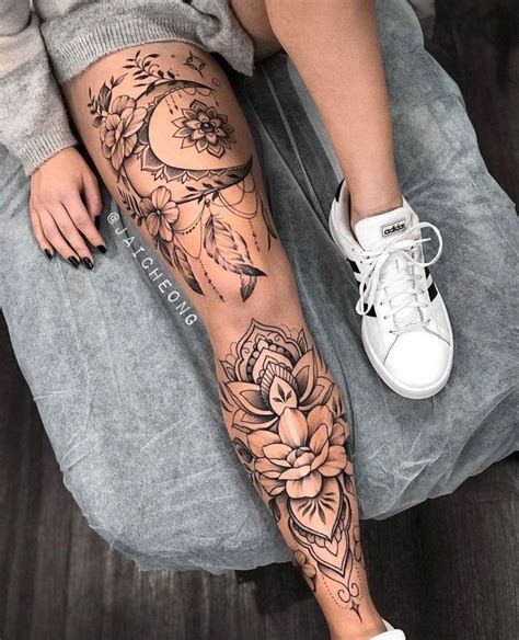 female thigh tattoos|More.